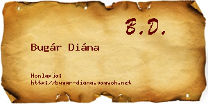 Bugár Diána névjegykártya