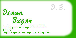 diana bugar business card